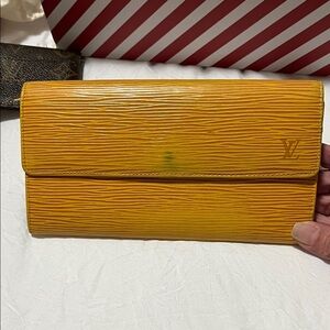 Authentic Louis Vuitton Mustard Yellow wallet